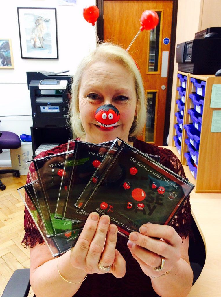 Commonweal School students and staff wrote and recorded a CD of songs for Red Nose Day. Photo: Commonweal School