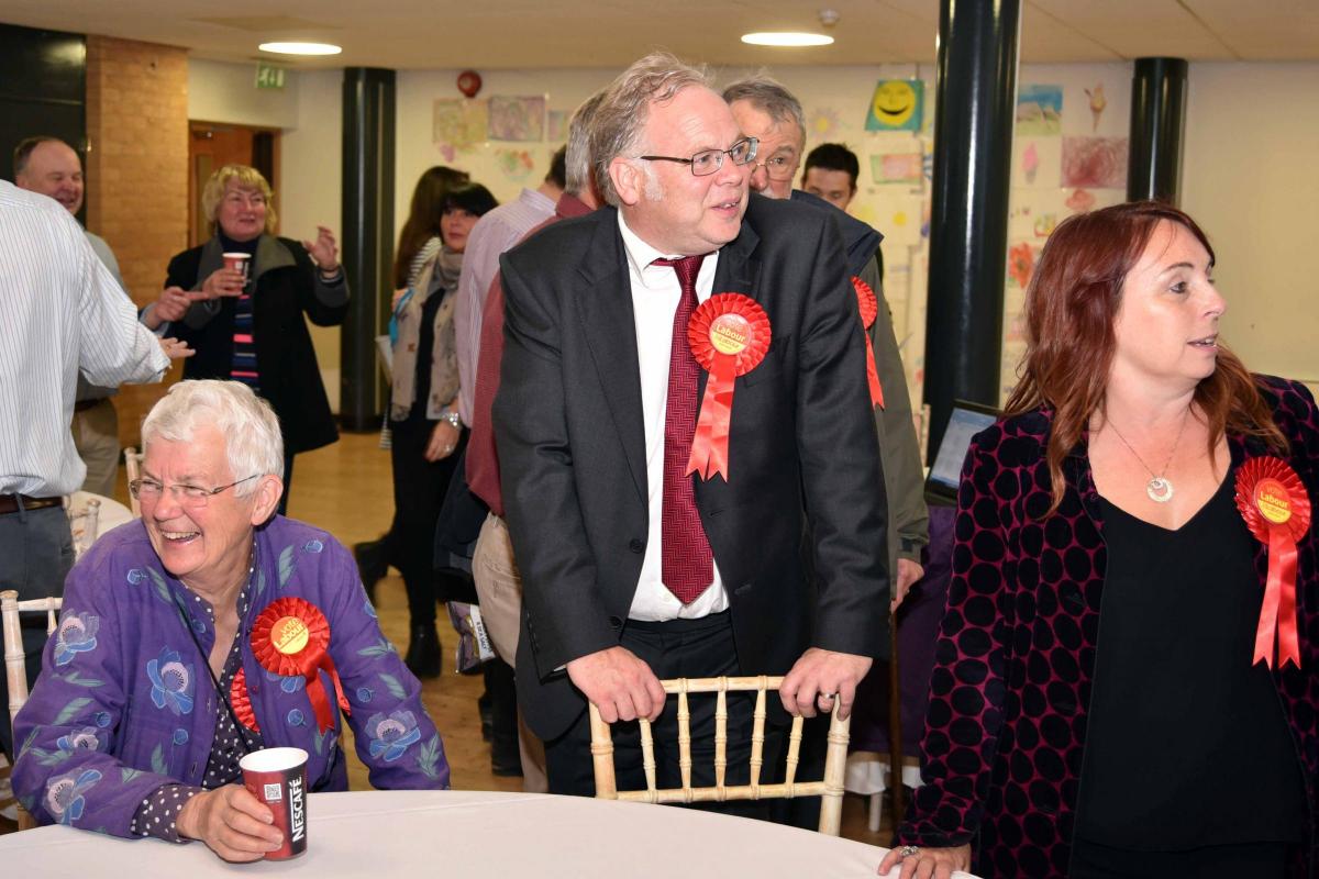 Labour's Andy Newman at the Chippenham count. Picture by Glenn Phillips