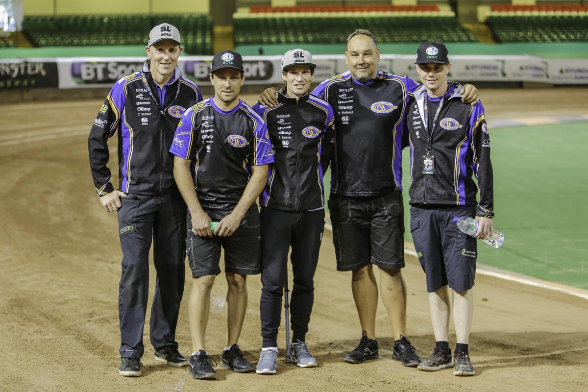 Jason Doyle and his pit crew