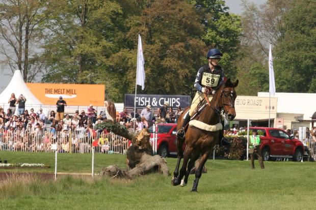 Lissa Green and Hollyfield during cross country at the 2018 Badminton Horse Trials. Picture: TIM CRISP
