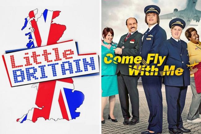 Why Little Britain and Come Fly With Me were removed from streaming services. Pictures: BBC