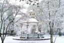 The bandstand in Old Town Gardens looks even more elegant with a snowy background, by Vadym Gurevych