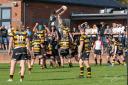 Royal Wootton Bassett collect a line out against Hornets in South West Premier last weekend 			  Photo: James Booth
