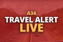 Heavy delays reported as A34 closed following medical emergency