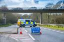 The road near Warminster has been closed by police after safety concerns of an individual in the area.
