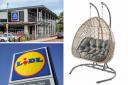 A large hanging egg chair is amongst the items in Aldi's middle aisle from Thursday, March 23