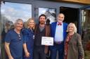 Nick Knowles opening the new community shop.