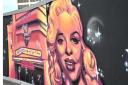 The new painting Diana Dors was completed recently in Swindon town centre