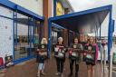 Members of The Humane League UK were protesting outside Swindon's Garrard Way Lidl on Saturday.