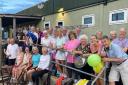 Chiseldon Tennis Club members celebrating its 40th anniversary