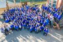 Pupils and staff from Corporation Road Primary School celebrate a successful Ofsted inspection