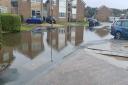 Blackmore Close flooded. Picture: Dale Heenan