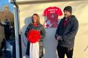 Adam and Kelly Parker at the newly christened Harry's hut named in honour of their late son