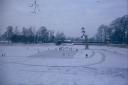 Swindonians enjoy playing on Coate Water’s frozen lake in the winter of 1963. Picture: Swindon Libraries Local Studies.
