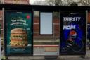 Fast food and fizzy drinks advertised in Eastcott