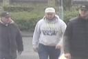 Three men police are searching for after an alleged theft