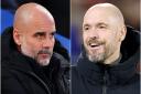 Pep Guardiola and Erik ten Hag have enjoyed very different seasons (PA Images)