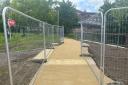 The footpath between Ashley Road and Central Car Park has reopened
