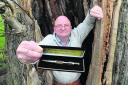 Local craftsman Simon Webb has created a limited edition heavyweight pen from wood salvaged from a 300-year-old walnut tree which fell down in last year’s winter storms at Lydiard Park. Picture: STUART HARRISON