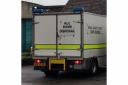 Army bomb disposal experts at Wroughton Airfield today