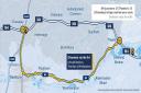 The diversion route for the M4 weekend closure