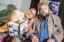 Brian Blessed at Swindon Literature Festival in 2016 with Matt Holland  Picture:Thomas Kelsey