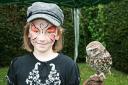 Choloe Morris with owl