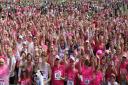 Participants prepare for the Race For Life at Lydiard Park