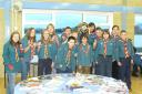 1st Stratton Scouts celebrate winning the Les Barnes Trophy
