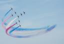 The Red Arrows will fly over parts of Wiltshire today.