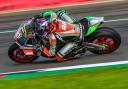 Fraser Rogers in action during round eight of the British Superbikes National Superstock class season at Silverstone Photo: Camipix Photography