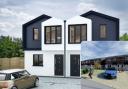 The proposed design of the houses has changed from the semi-detacheds inset to the more modern modular homes