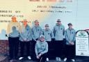 Broome Manor Golf Club junior team - Back row from left to right: Lewy Hayward, Ethan Batstone, Niamh Cripps, Jack Mawer, Cillian Roberts, Macklin Hawkins - Front: team coach Lee Hayward