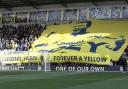Oxford United fans paid tribute to club legend Joey Beauchamp during the game against Cambridge United. Picture: David Fleming