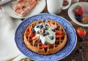 Waffles and fruit for Brunch. Credit: Canva
