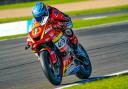 Swindon’s Max Cook in action at Donington Park during round 10 of the Pirelli National Junior Superstock championship 			Photo: Camipix Photography