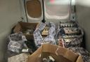 Illegal tobacco found in a van during raids in March