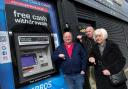 Mickey Mapstone, Paul Curtis and Jeannette Harbour have been left disgruntled by the lack of money in the cash machine