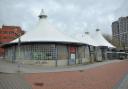 The abandoned Tented Market in Swindon town centre is growing more run down