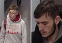 CCTV images of two people police are looking for