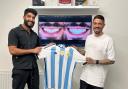 Footballer Manuel Lanzini visited Swindon recently to have work done to his teeth.
