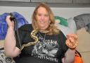 Natalie Young is selling her snakes after downsizing.
