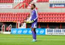 Former Swindon Town goalkeeper Lawrence Vigouroux in action