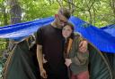 Bradley Smith and Bethany Prince have been living in the tent while waiting for accommodation.