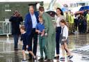 The Prince and Princess of Wales arrived at RIAT on Friday with their children.