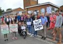 Highworth residents protested against plans to build on the golf course