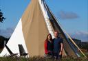 Katie and James Allen have set up a luxury campsite at Great Cotmarsh Farm