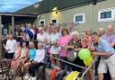 Chiseldon Tennis Club members celebrating its 40th anniversary