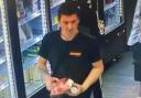 A man police are searching for after a suspected theft in Swindon