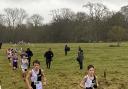 Eventual county champion Finley Byrne leads clubmate James Mayneord in the under 13 boys’ race
